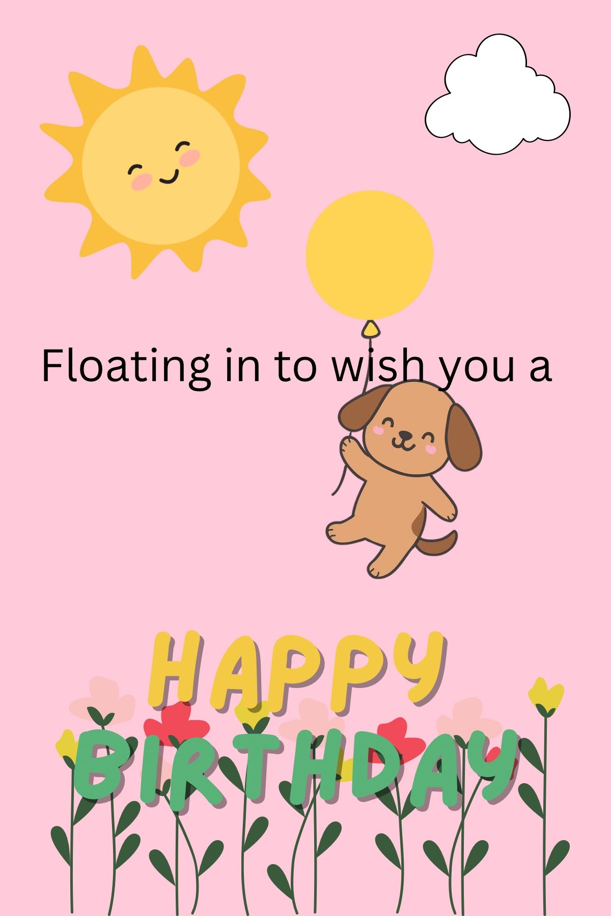 Puppy Birthday card