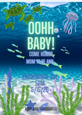 Under the sea baby shower invitation