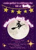 Witchy birthday invitation