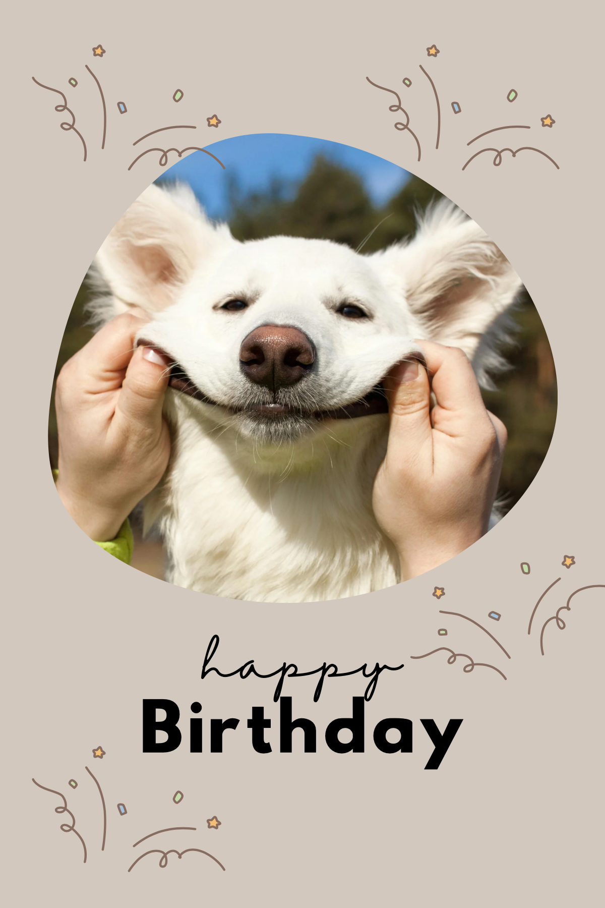 Dog Birthday card